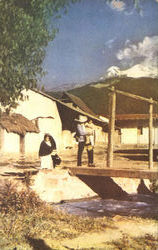 Mt. Ixtacihuatl In Old Mexico Postcard Postcard