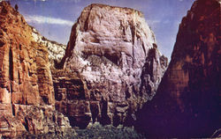 Great White Throne Zion National Park, UT Postcard Postcard