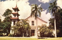 Chinese Church, South King Street Honolulu, HI Postcard Postcard