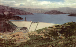 Shasta Dam Redding, CA Postcard Postcard