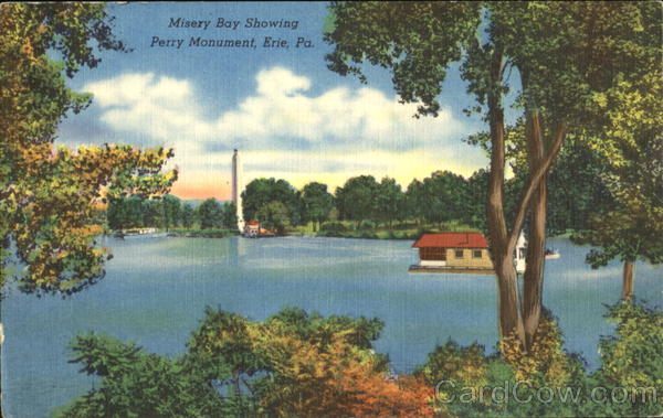 Misery Bay Showing Perry Monument Erie Pennsylvania