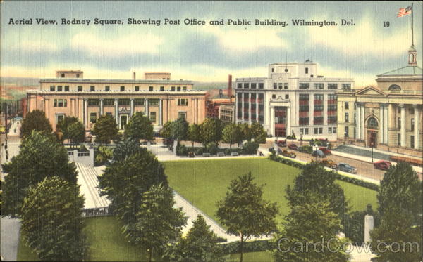 Aerial View Rodney Square New Castle Delaware