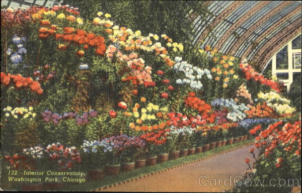 Interior Conservatory, Washington Park Chicago Illinois