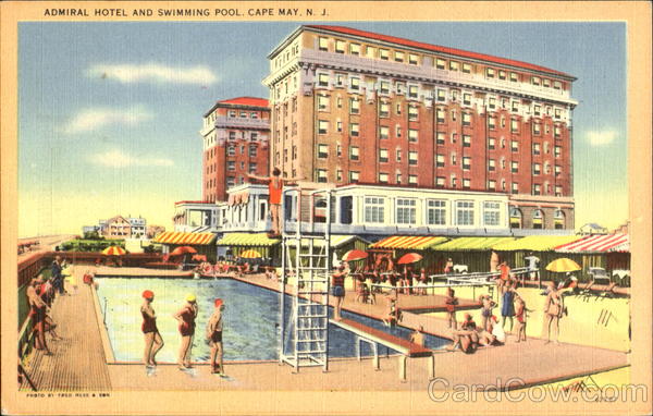 Admiral Hotel And Swimming Pool Cape May New Jersey