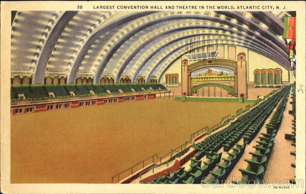 Largest Convention Hall And Theatre In The World Atlantic City New Jersey