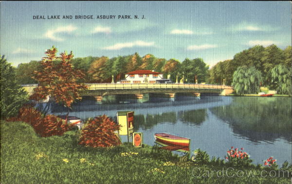 Deal Lake And Bridge Asbury Park New Jersey