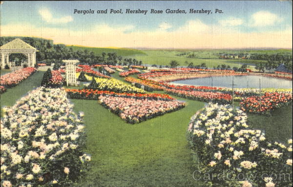 Pergola And Pool, Hershey Rose Garden Pennsylvania