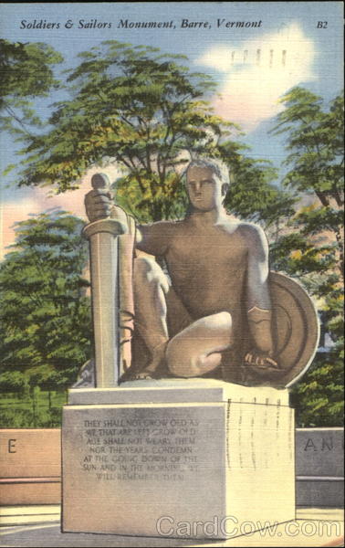 Soldiers & Sailors Monument Barre Vermont