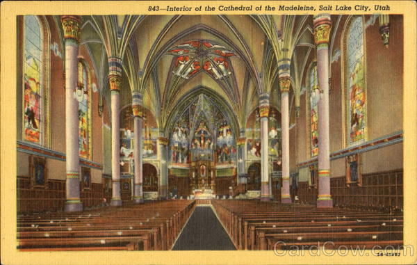 Interior Of The Cathedral O The Madeleine Salt Lake City Utah