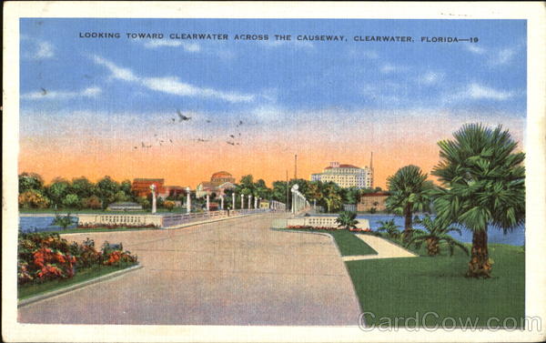 Looking Toward Clearwater Across The Causeway Florida
