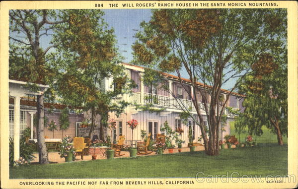 The Will Rogers Ranch House Santa Monica California