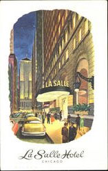 La Salle Hotel Chicago, IL Postcard 