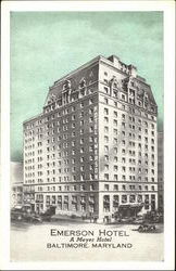 Emerson Hotel Baltimore, MD Postcard Postcard
