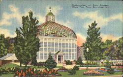 Conservatory At Rose Gardens, Druid Hill Park Postcard
