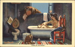 Lon Megargee Home On The Range Postcard