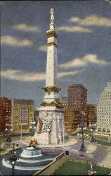 Soldiers And Sailors Monument Indianapolis, IN Postcard Postcard