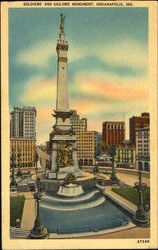 Soldiers And Sailors Monument Postcard