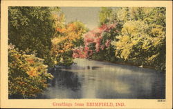 Greetings From Brimfield Indiana Postcard Postcard