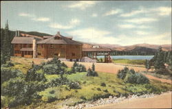 Echo Lake Lodge And Echo Lake, Mount Evans Road Postcard