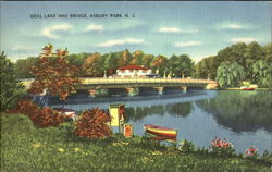 Deal Lake And Bridge Asbury Park, NJ Postcard Postcard
