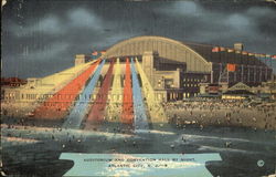 Auditorium And Convention Hall By Night Atlantic City, NJ Postcard Postcard
