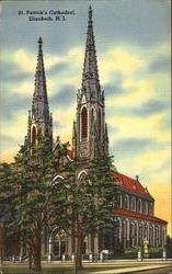 St. Patrick's Cathedral Elizabeth, NJ Postcard Postcard