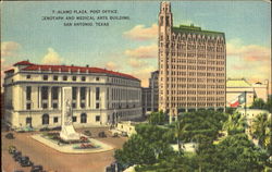 Alamo Plaza Post Office San Antonio, TX Postcard Postcard