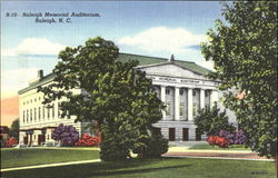 Raleigh Memorial Auditorium North Carolina Postcard Postcard