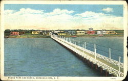 Bogue Park And Beach Morehead City, NC Postcard Postcard