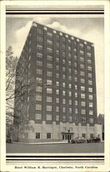 Hotel William R. Barringer Charlotte, NC Postcard Postcard