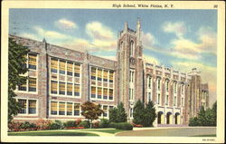 High School White Plains, NY Postcard Postcard