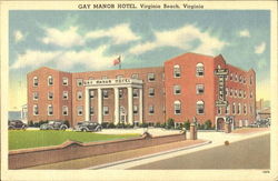 Gay Manor Hotel, 39th Street Virginia Beach, VA Postcard Postcard