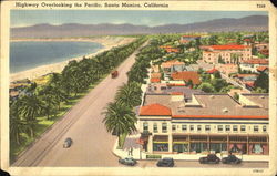 Highway Overlooking The Pacific Postcard