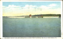 The Great Dam Of Lake Wallenpaupack Postcard