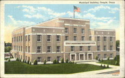 Municipal Building Temple, TX Postcard Postcard