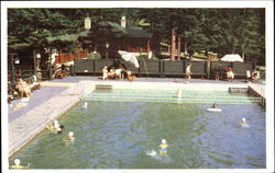 Jasper Park Lodge Swimming Pool Postcard