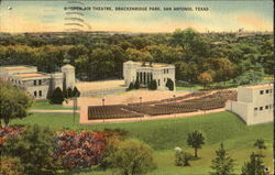 Open Air Theatre, Brackenridge Park San Antonio, TX Postcard Postcard