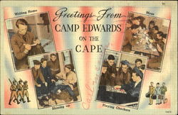 Greetings From Camp Edwards Postcard