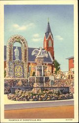 Fountain At Dickeyville Postcard