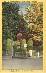 St. James Episcopal Church Sonora, CA Postcard Postcard