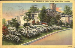 Residence Of Ginger Rogers Postcard