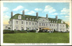 Residence Of Col. E. H. R. Green Postcard