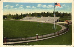 J. C. Donnell Memorial Stadium Findlay, OH Postcard Postcard