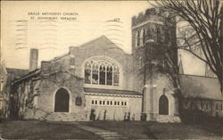 Grace Methodist Church St. Johnsbury, VT Postcard Postcard