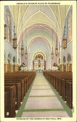 Interior Of The Church At Holy Hill Postcard