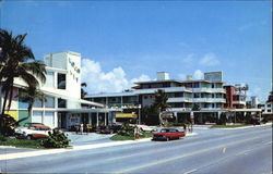 Motels Along Ocean Drive Postcard