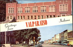 Greetings From Valparaiso Indiana Postcard Postcard
