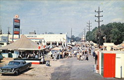 Part Of Crowd At Little Italy Festival Clinton, IN Postcard Postcard