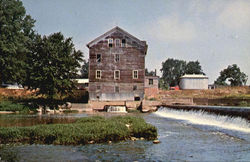 Old Stockdale Water Power Mill, 1 Mile West of Roann on State Rd. 16 Postcard