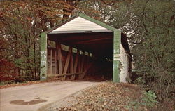 Huffman Mills Bridge Indiana Postcard Postcard